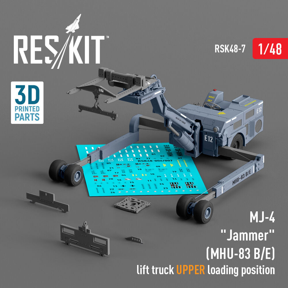 MJ-4 Jammer (MHU-83 B/E) Early lift truck UPPER loading position (3D Printed model kit)