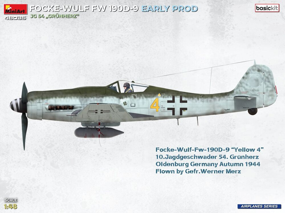 Focke-Wulf Fw 190D-9 Early Prod. JG 54 Grünherz Basic Kit.