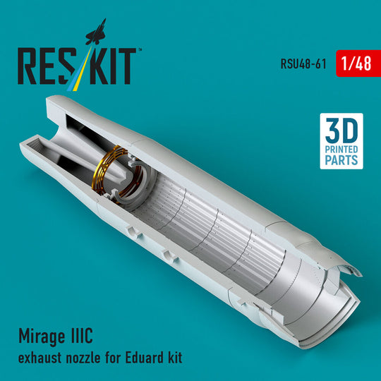 Mirage IIIC exhaust nozzle for Eduard kit (3D Printed)