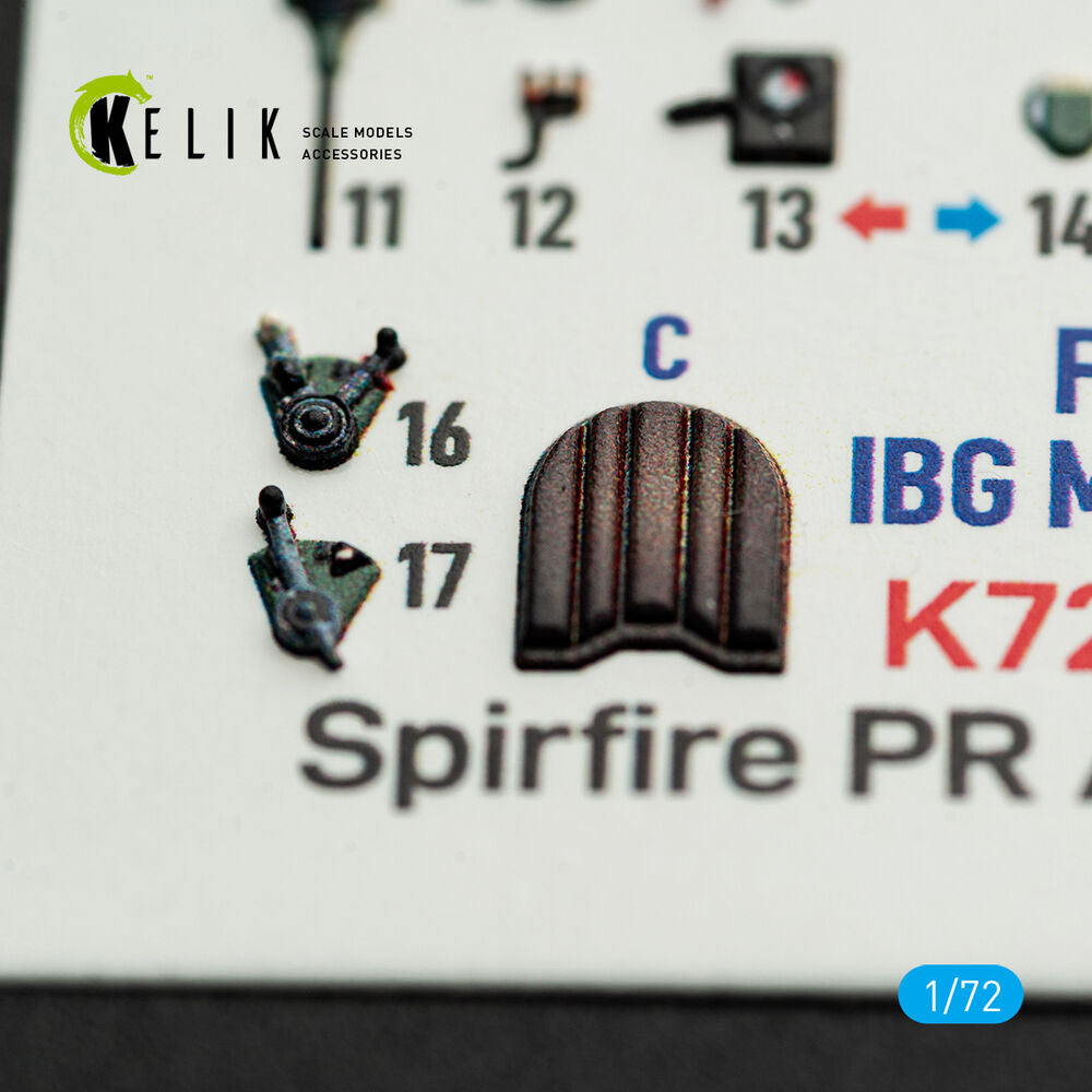 Spitfire PR A/B/E Types - interior 3D decals for IBG Models kit