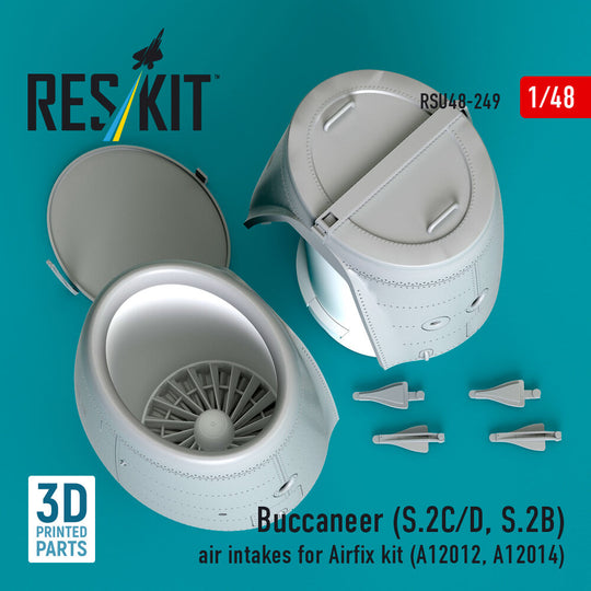 Buccaneer (S.2C/D, S.2B) air intakes for Airfix kit (A12012, A12014) (3D Printed)