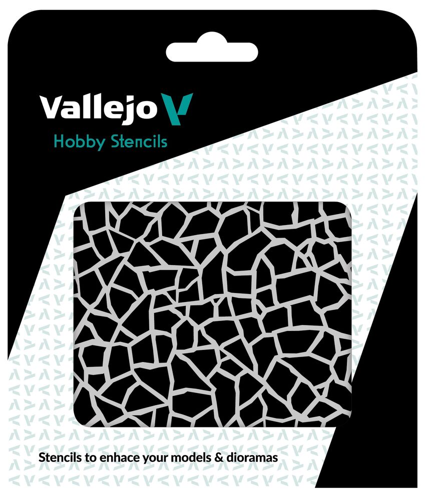 Vallejo Stencils: Giraffe Camo WWII 125 x 125 mm