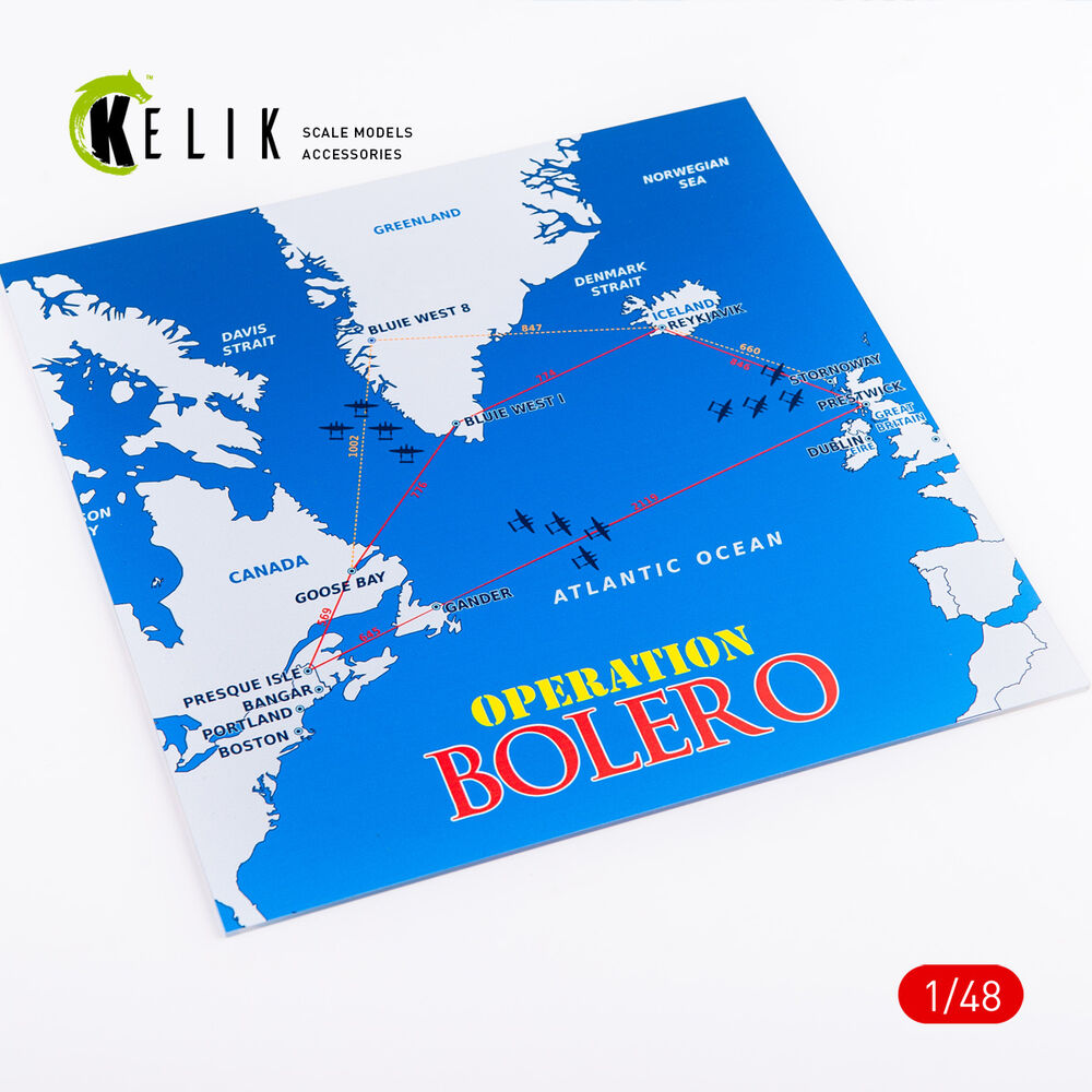 Operation Bolero WWII era - Acrylic 3 mm (240 x 240 mm) (190g) (1/72 - 1/48)