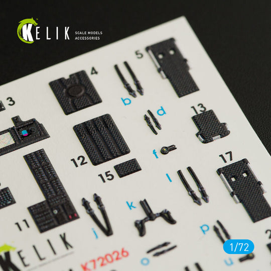 UH-1Y Venom interior 3D decals for Dream Model kit