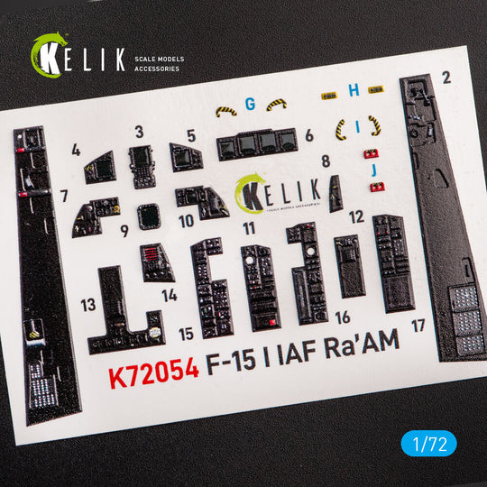 F-15I IAF Ra`am - interior 3D decals for GWH kit
