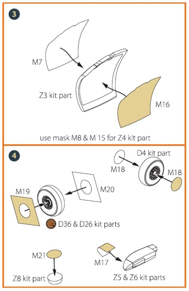 OV-1 A/JOV-1A Mohawk painting mask for CP kit CP72016