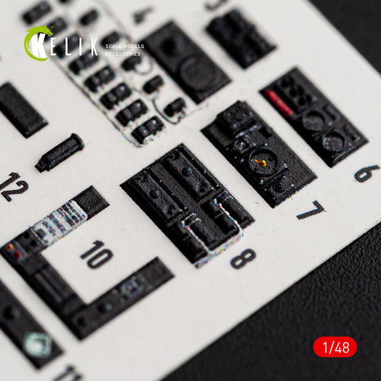 Defiant F1 - interior 3D decals for Trumpeter