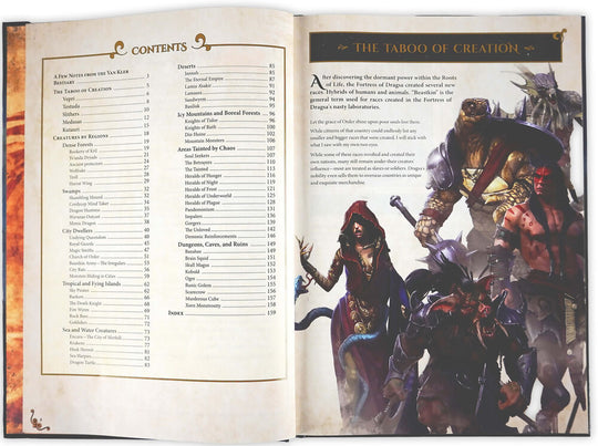 Dungeons & Lasers THE WORLD OF DEUSLAIR: BESTIARY BOOK (hardcover)