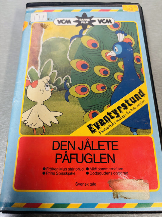 Eventyrstund: Den jålete påfuglen (1983). VHS Big Box.