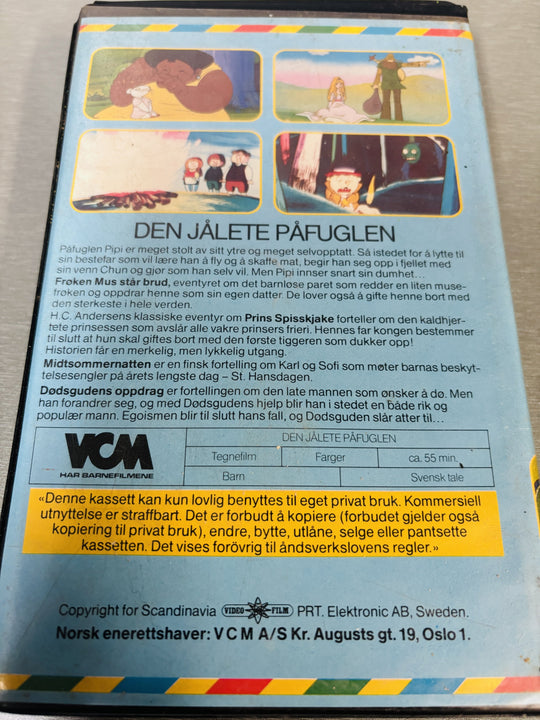 Eventyrstund: Den jålete påfuglen (1983). VHS Big Box.