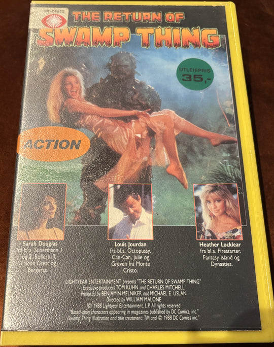 The Return of Swamp Thing (1989). VHS Big Box.