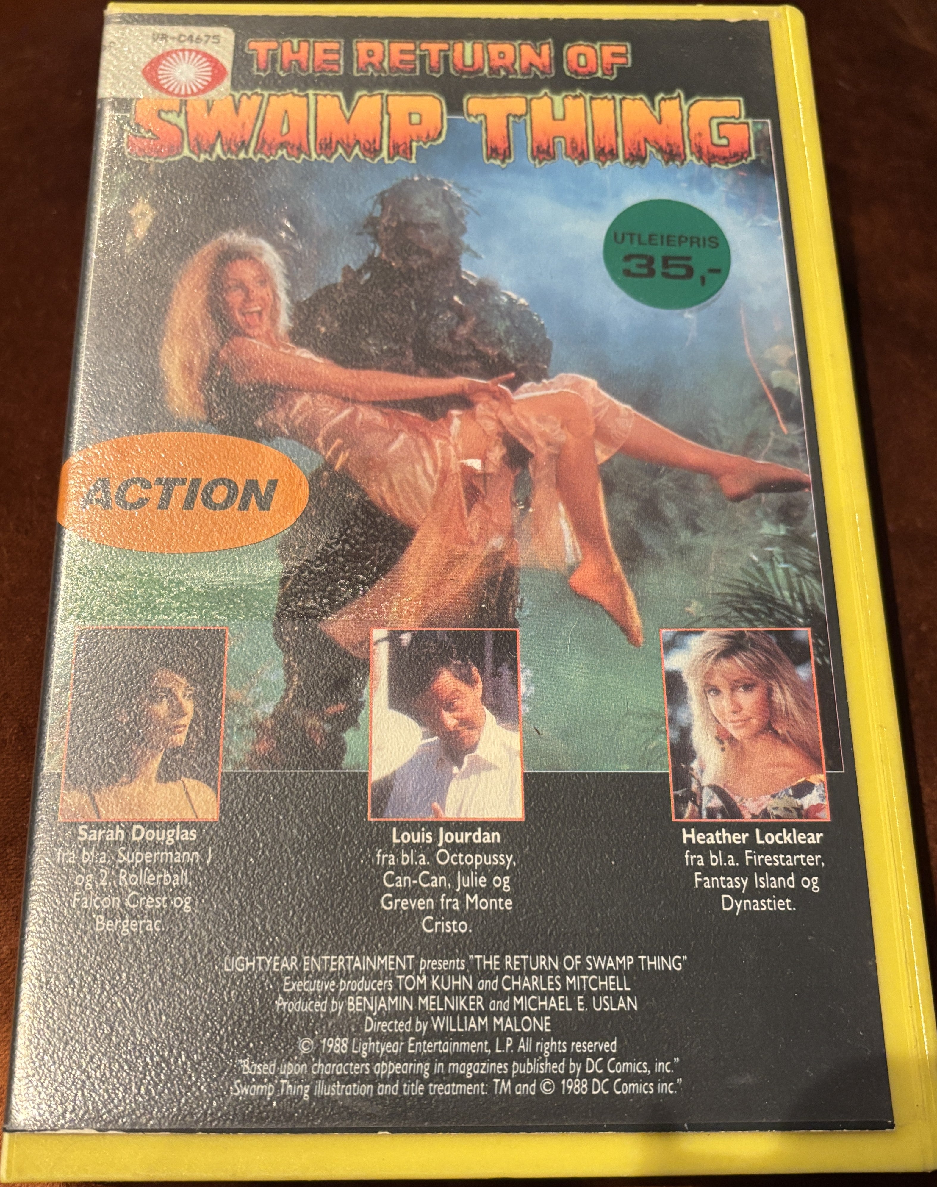 The Return of Swamp Thing (1989). VHS Big Box.