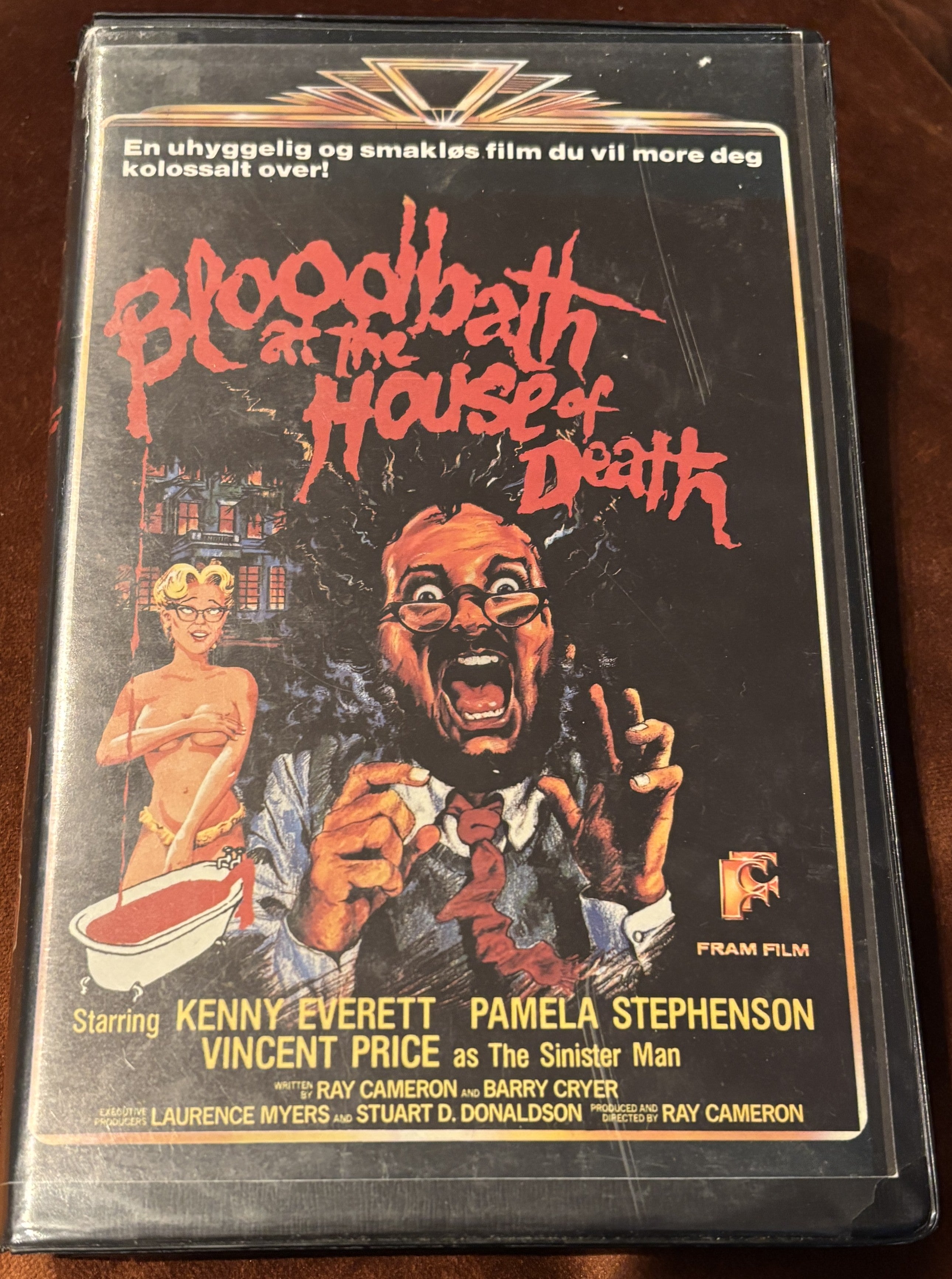 Bloodbath at the House of Death (1984). VHS Big Box.