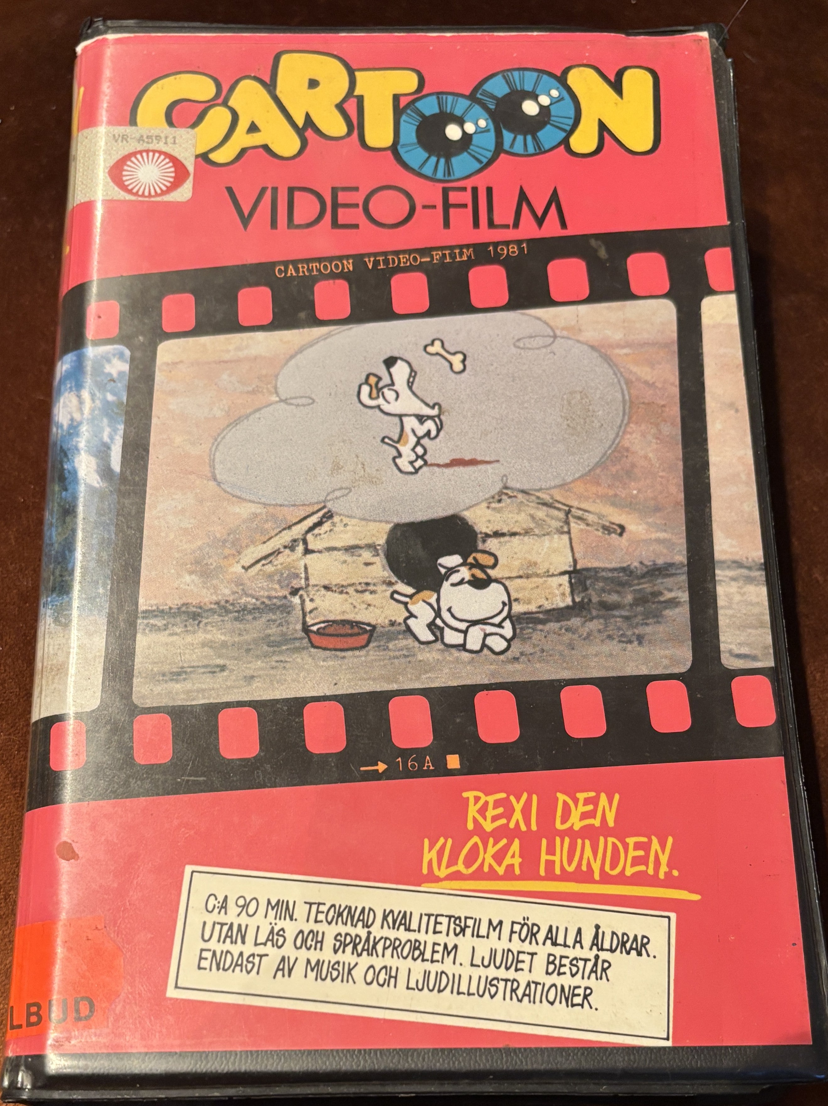 Rexi den kloka hunden (1981). VHS Big Box.