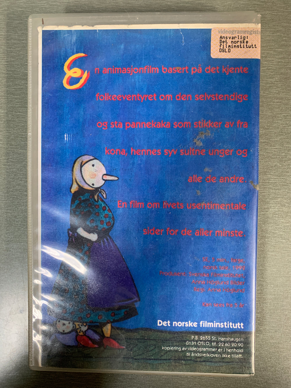 Eventyret om Pannekaka (1982). VHS Big Box.