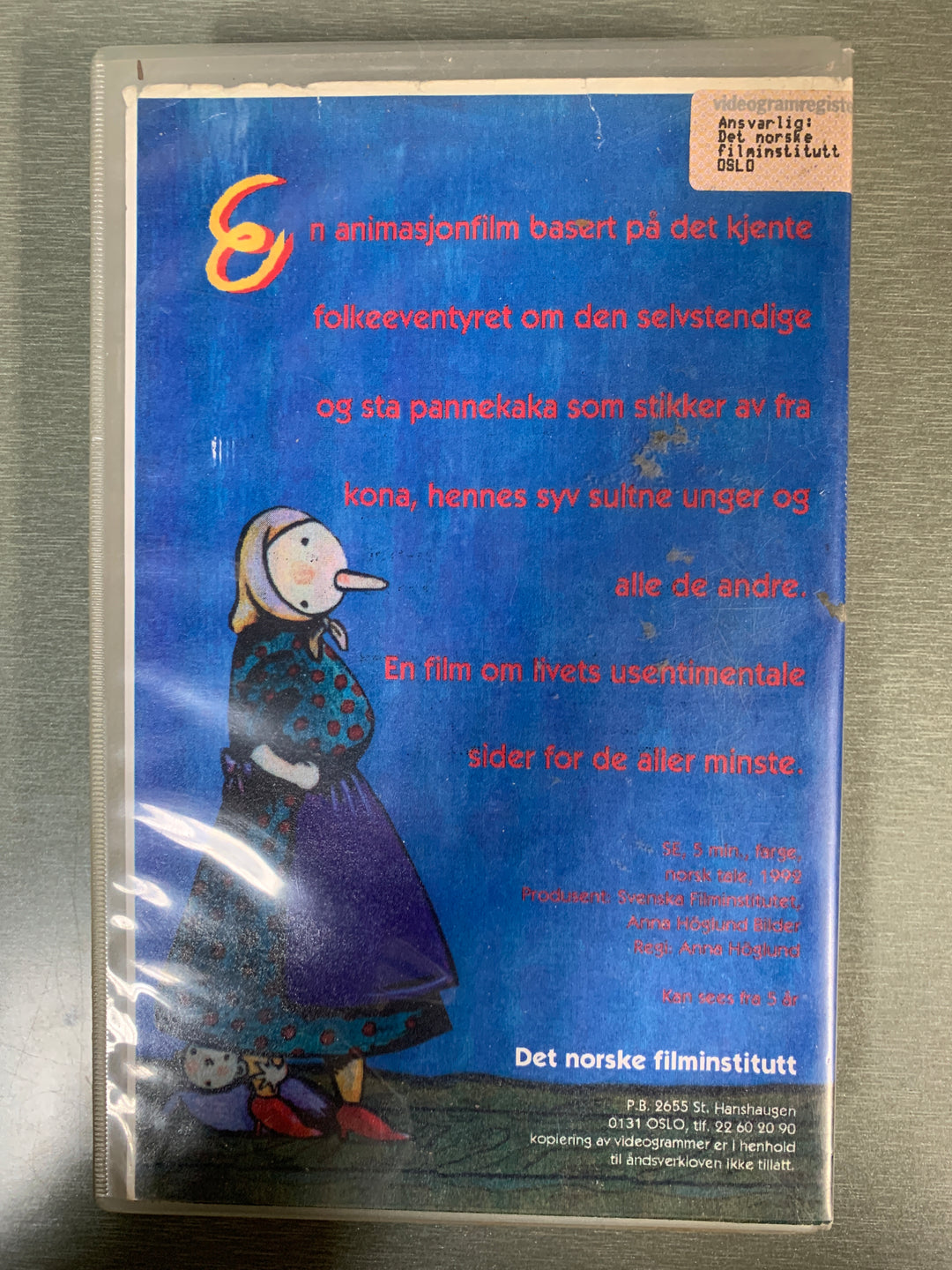 Eventyret om Pannekaka (1982). VHS Big Box.
