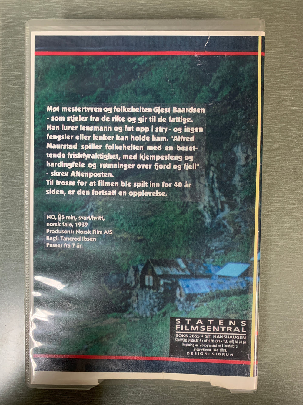 Gjest Baardsen (1939). VHS Big Box.