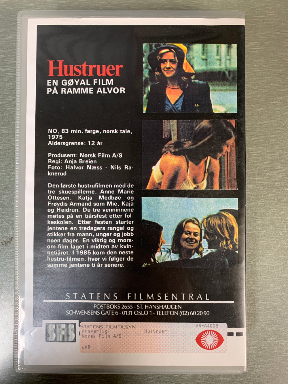 Hustruer (1975). VHS Big Box.