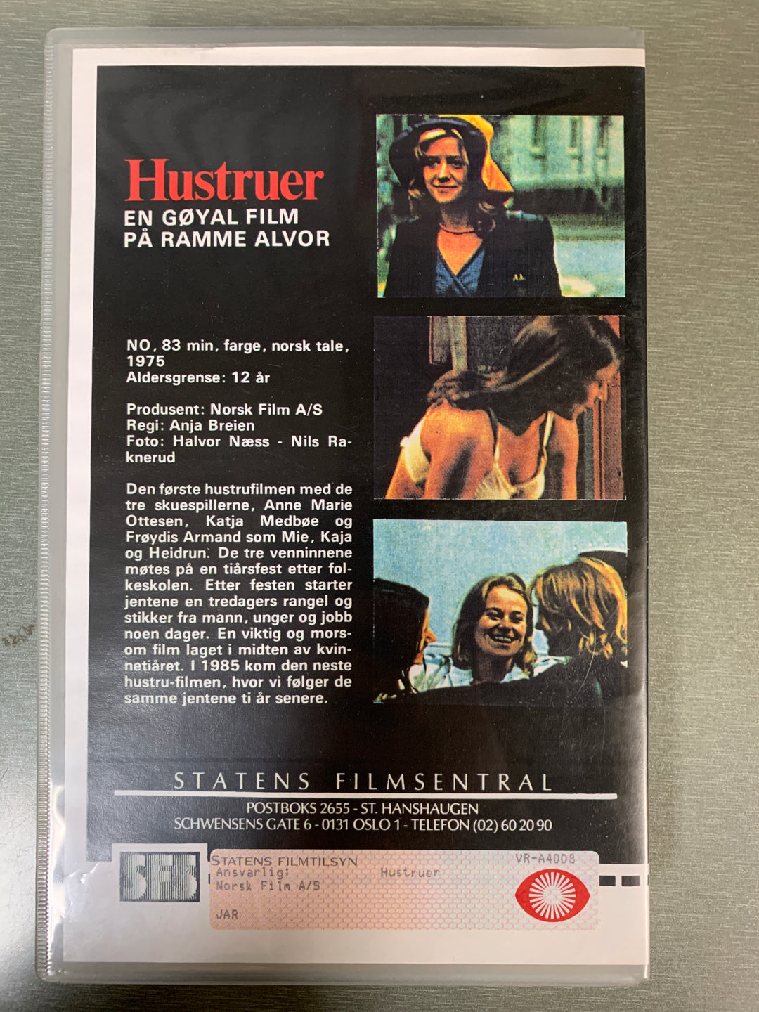 Hustruer (1975). VHS Big Box.