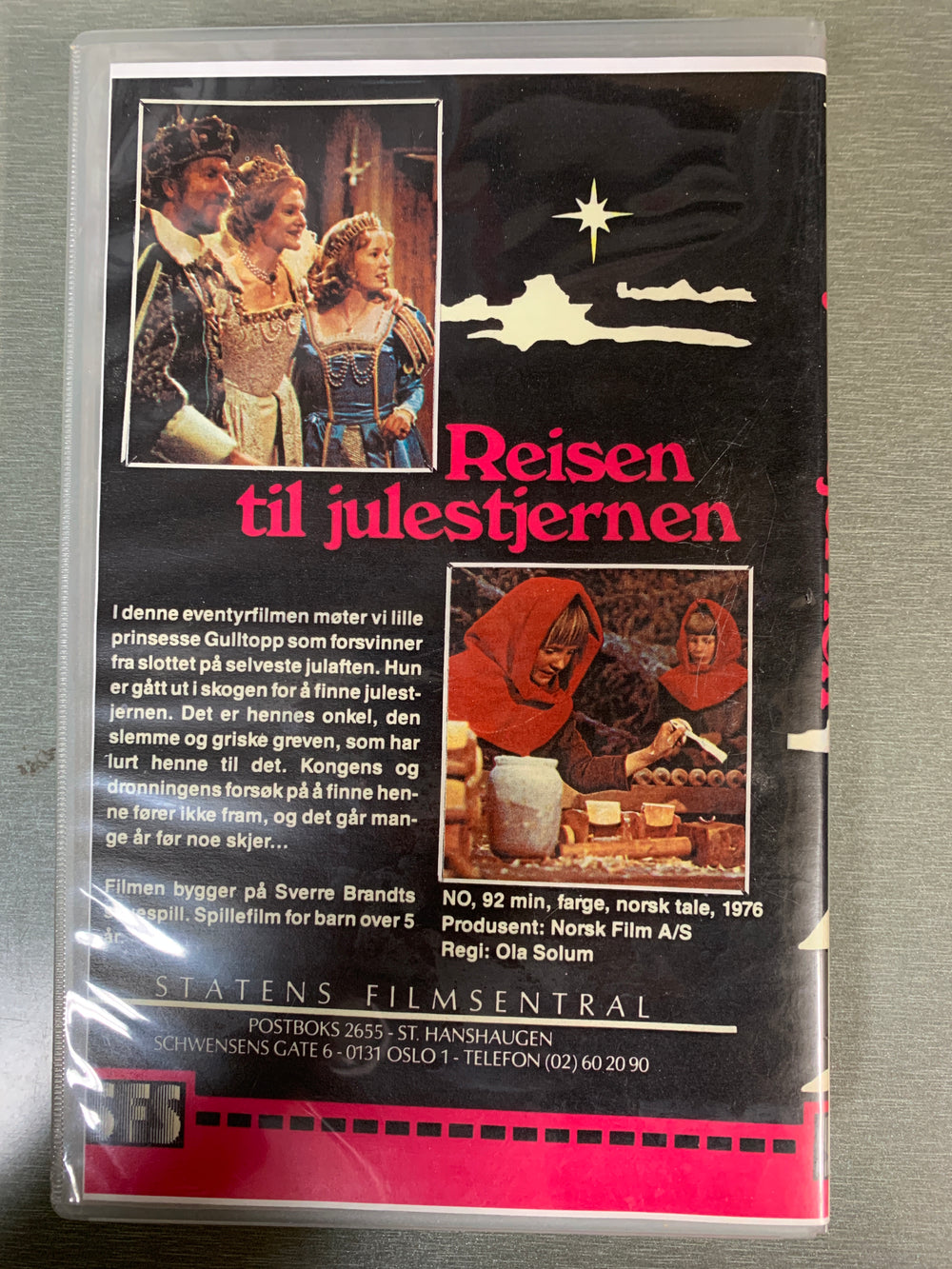 Reisen til Julestjernen (1976). VHS Big Box.