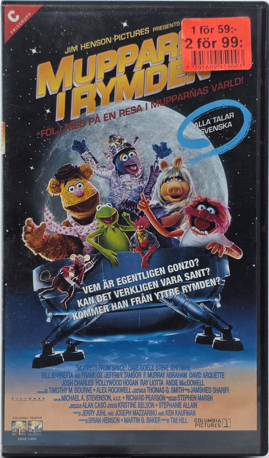 Mupparna i rymden (1999). VHS.