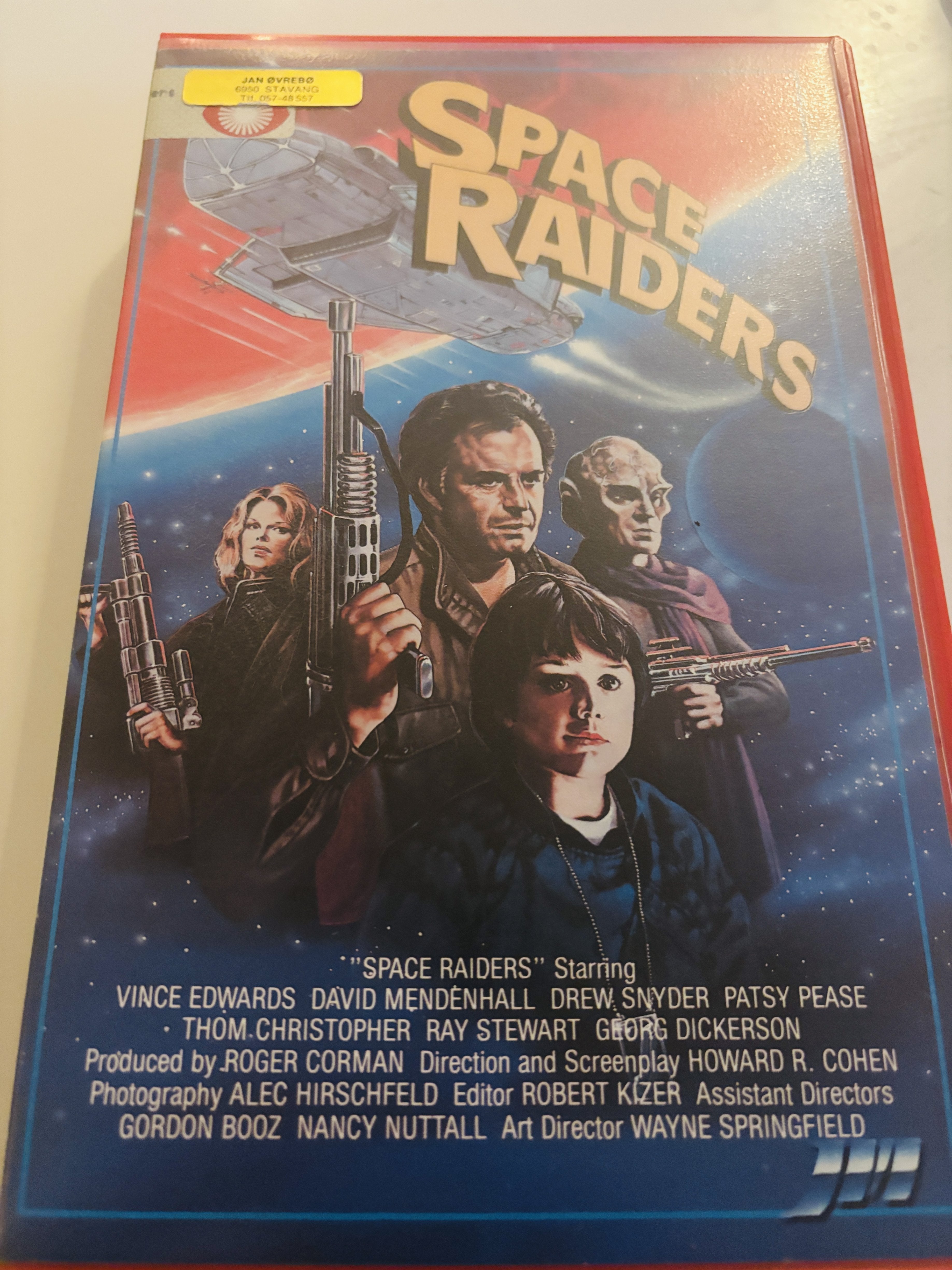 Space Raiders (1983). VHS Big Box.