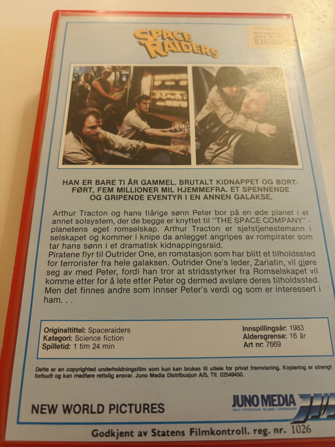 Space Raiders (1983). VHS Big Box.