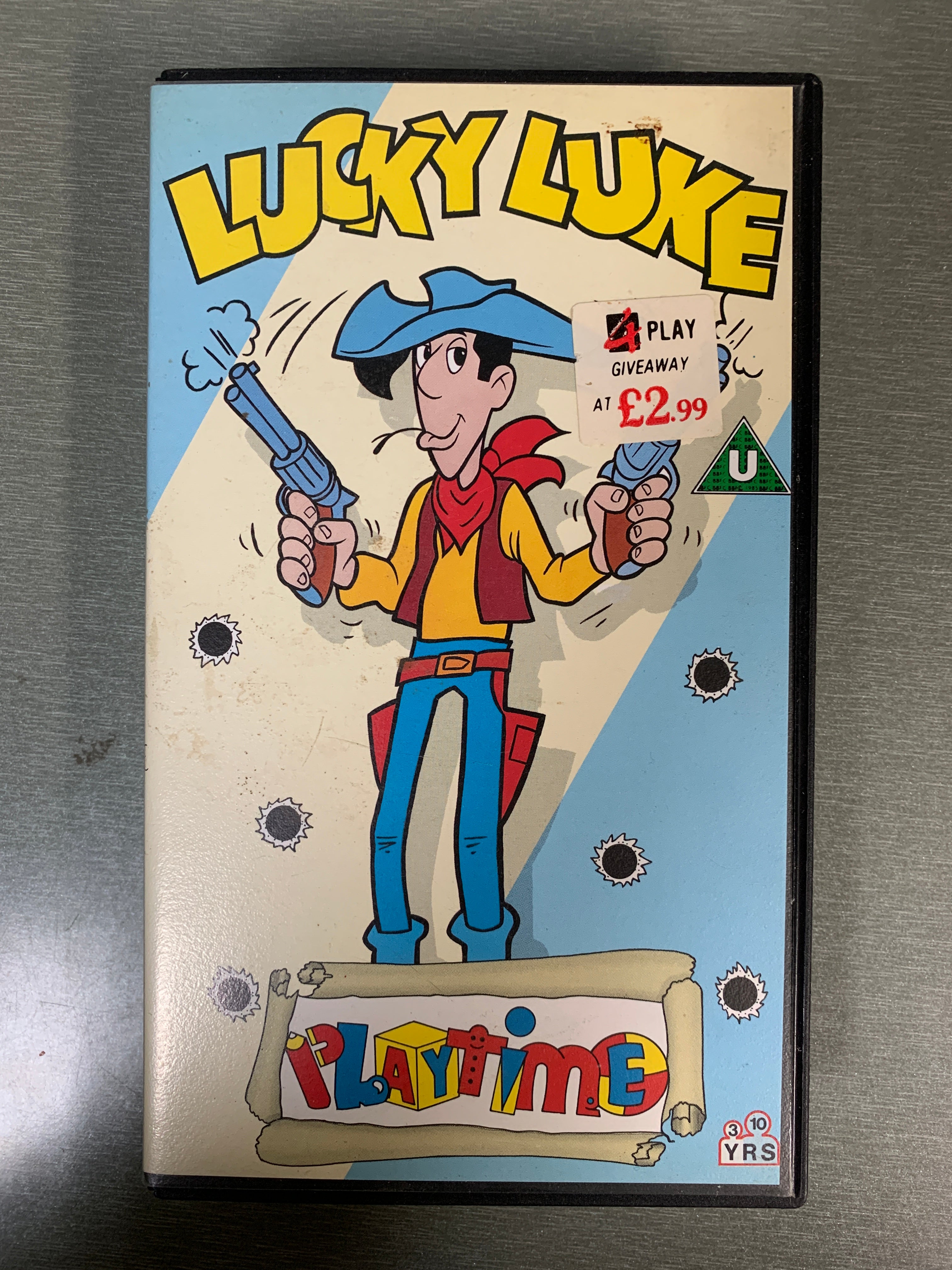 Lucky Luke (1983). VHS.
