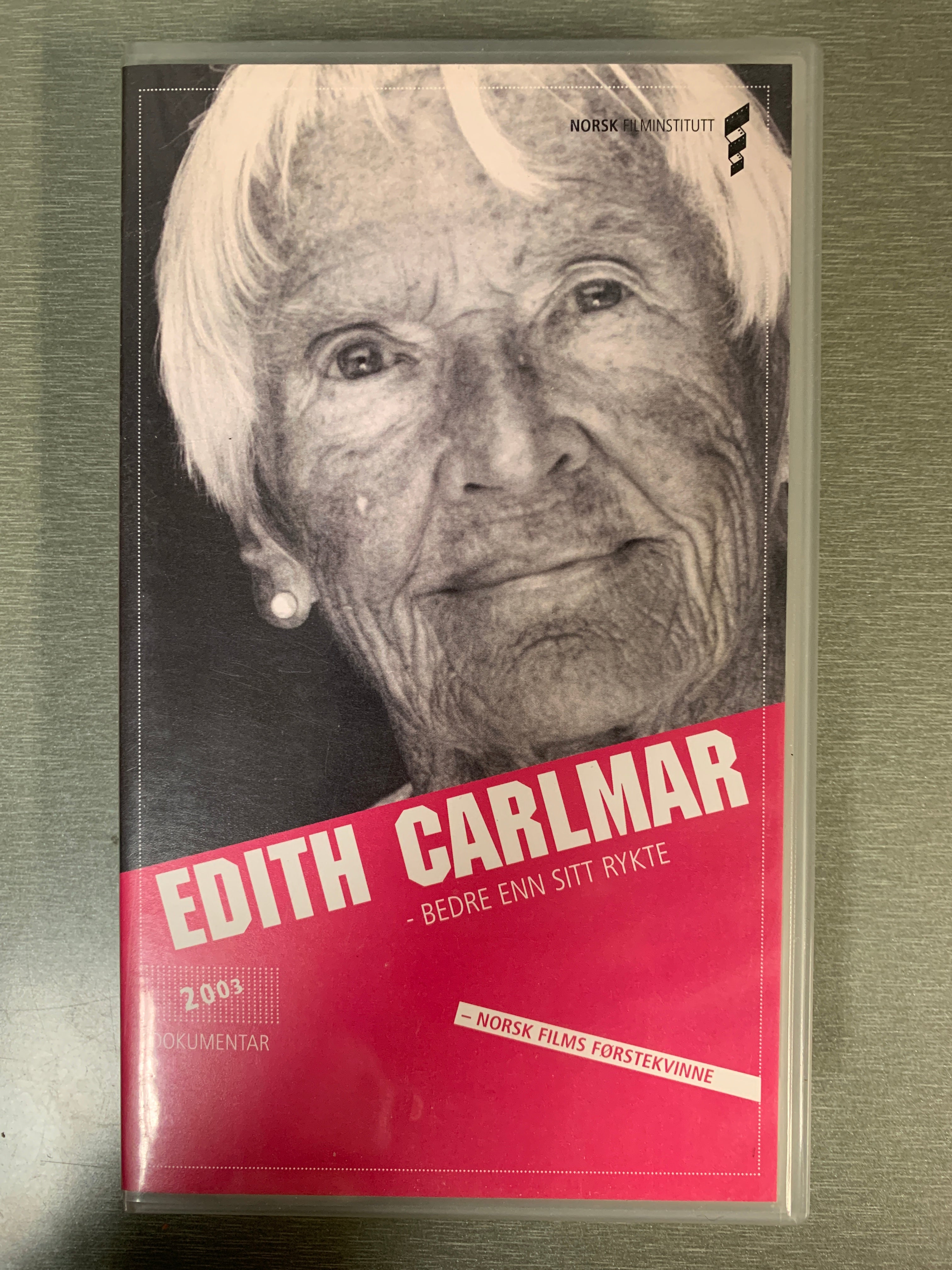 Edith Carlmar - Bedre enn sitt rykte (2003). VHS.