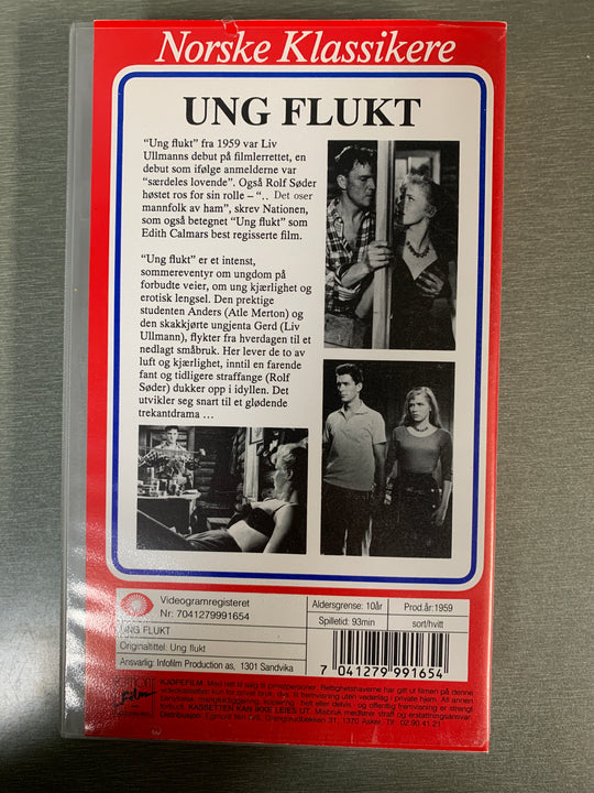 Ung flukt (1959). (Norske klassikere) VHS.