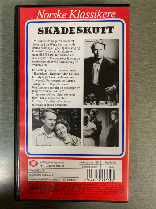 Skadeskutt (1951). (Norske klassikere)VHS.