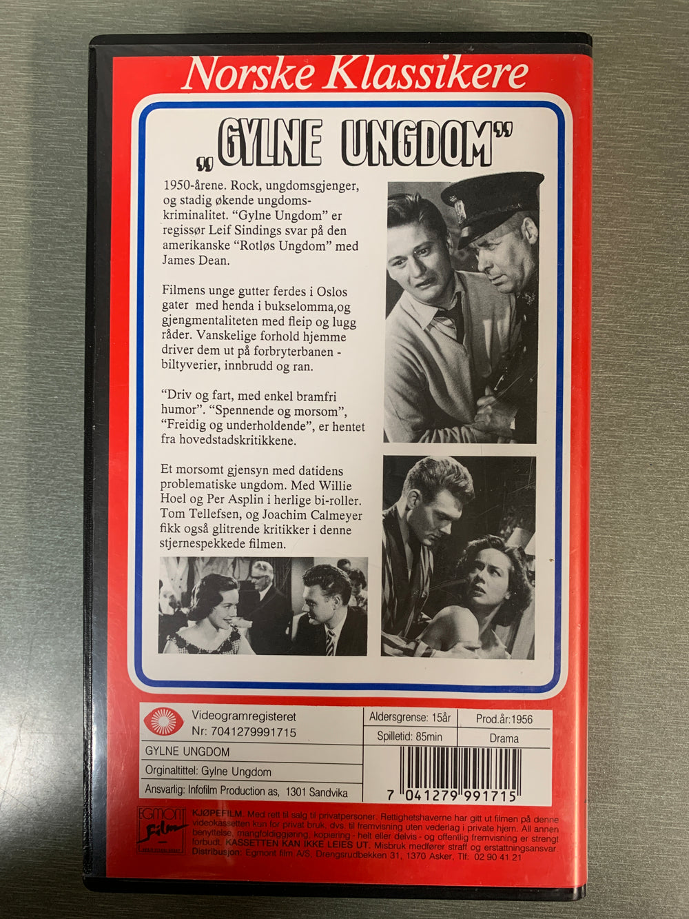 Gylne ungdom (1956). (Norske klassikere). VHS.