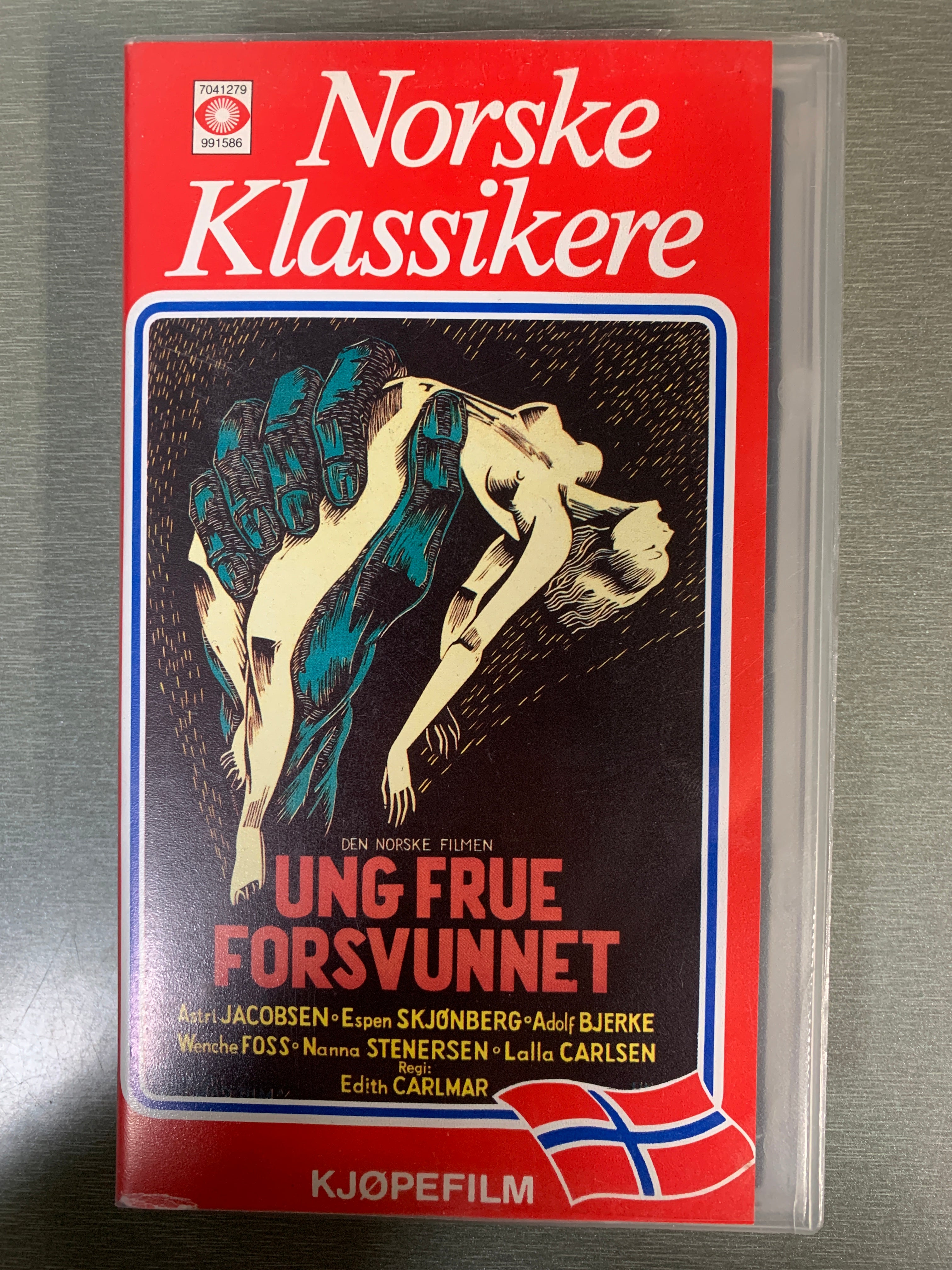 Ung frue forsvunnet (1953). (Norske klassikere). VHS.