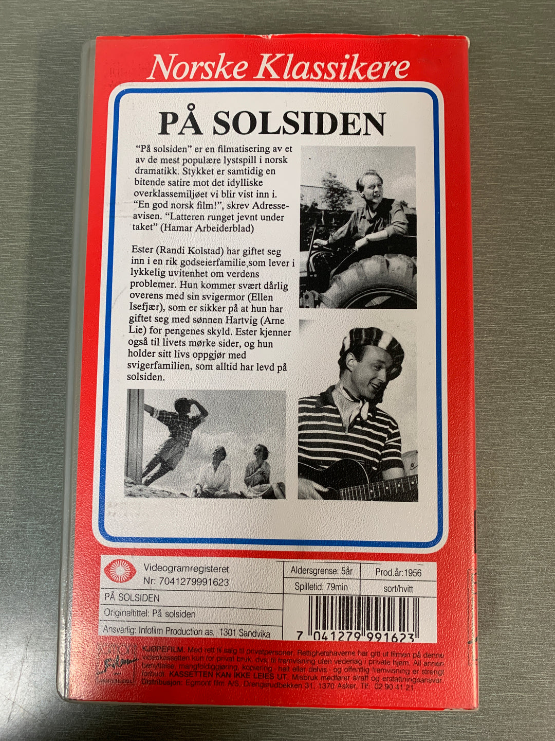 På solsiden (1956). (Norske klassikere). VHS.