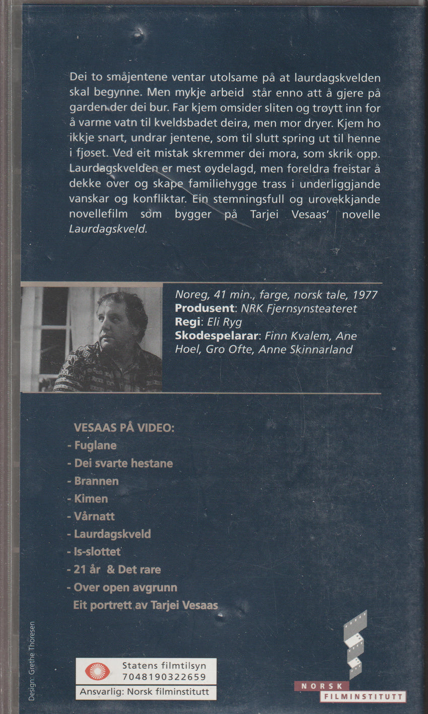 Laurdagskveld (1960). VHS.