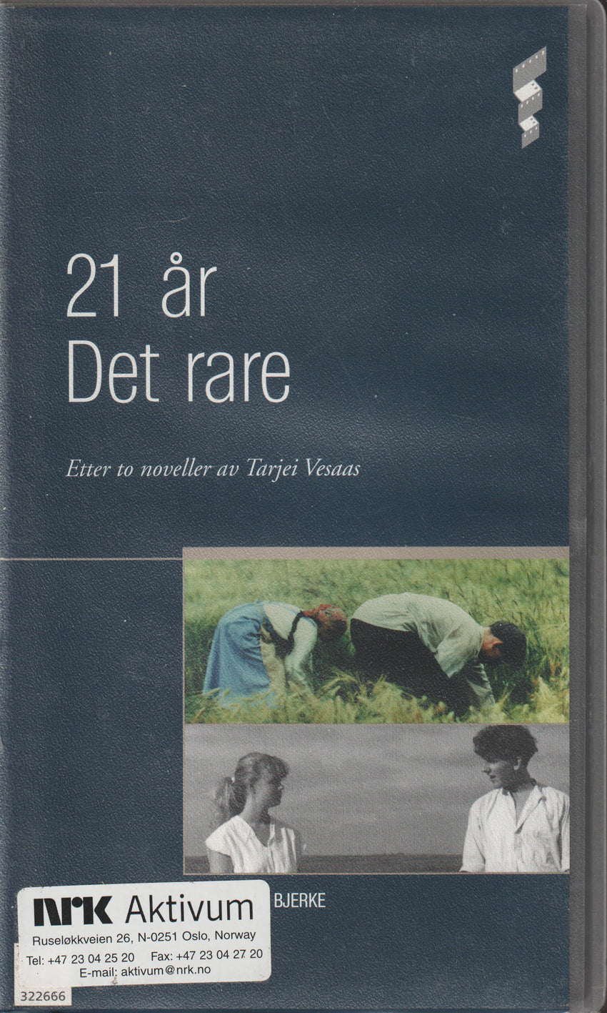21 år & Det rare (1993). VHS.