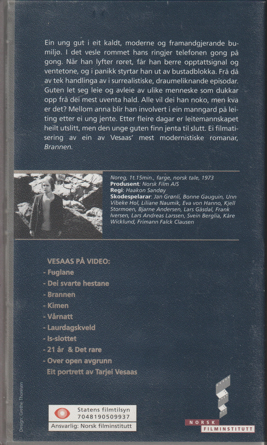 Brannen (1973). VHS.