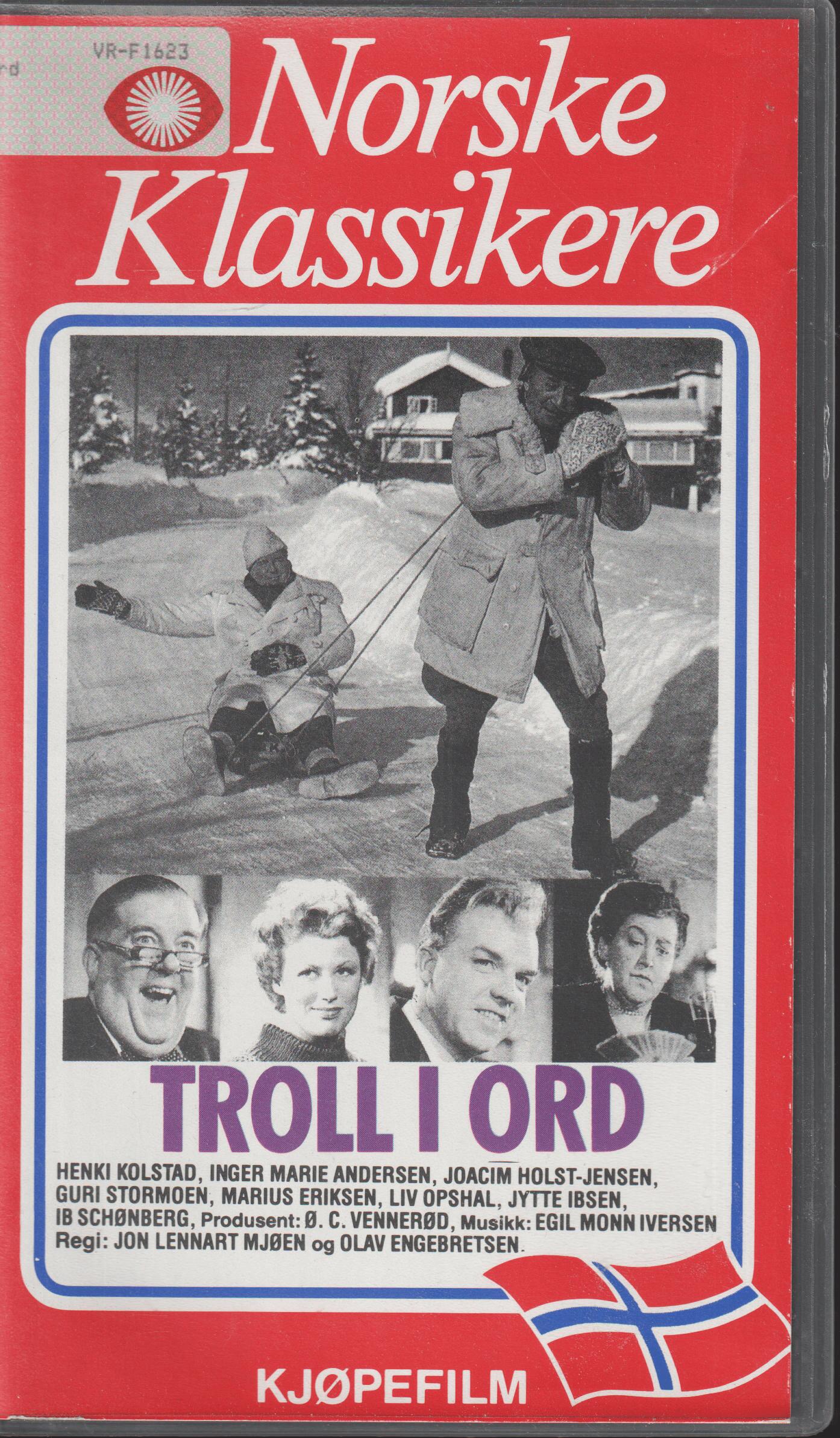 Troll i ord (1954). (Norske klassikere). VHS.