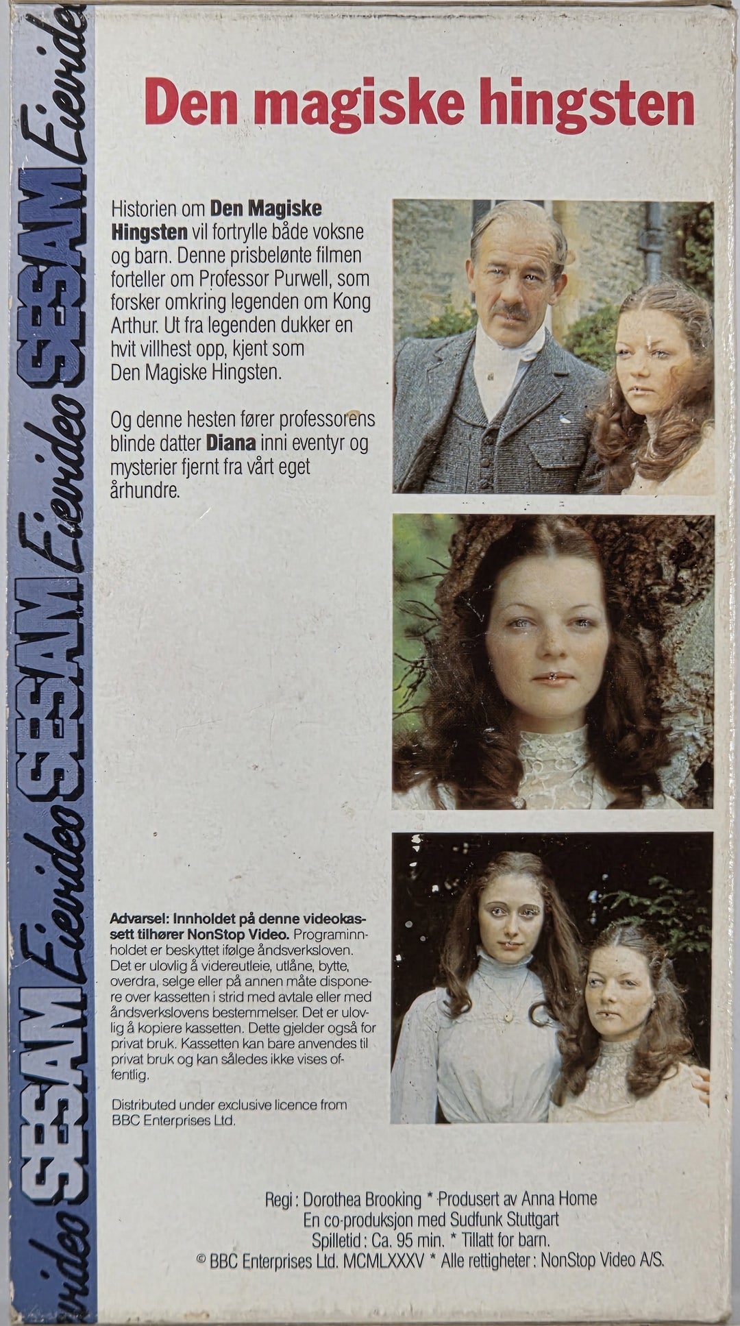 Den magiske hingsten (1980). VHS slipcase.