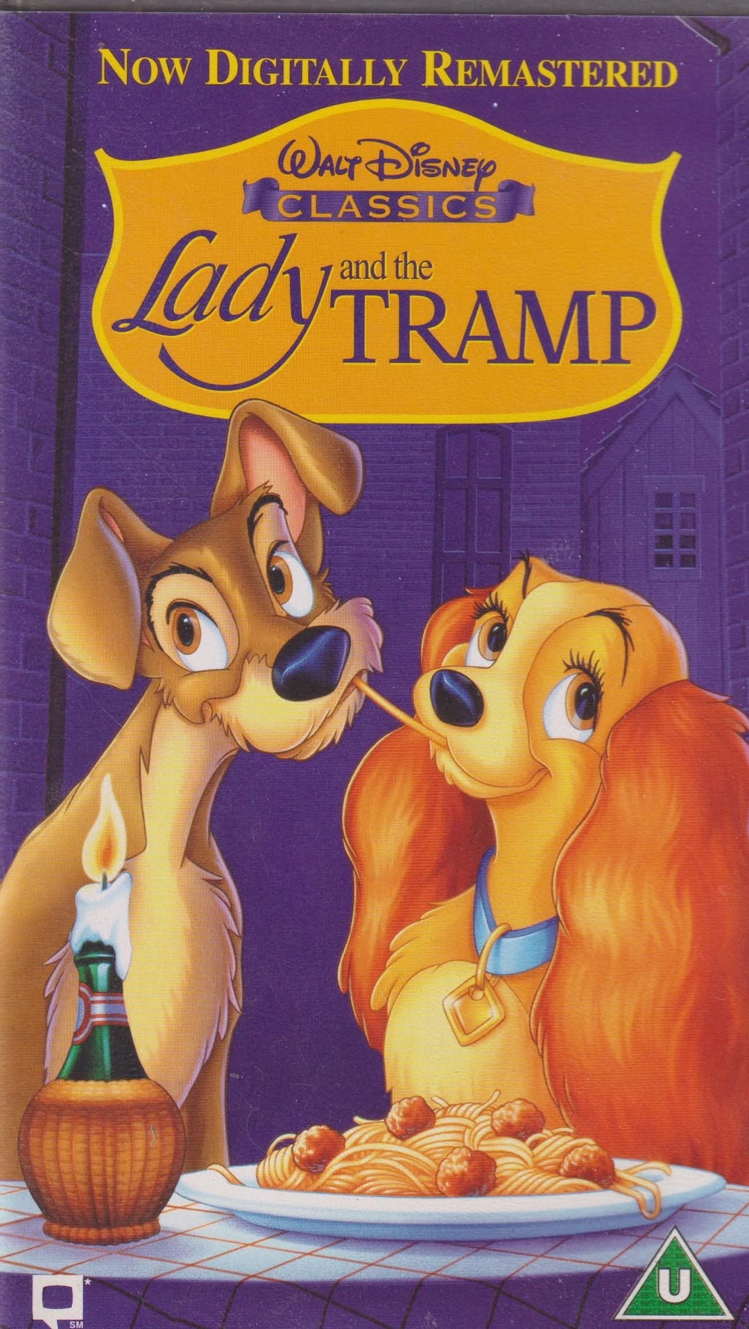 Lady and the Tramp (1955). VHS slipcase.