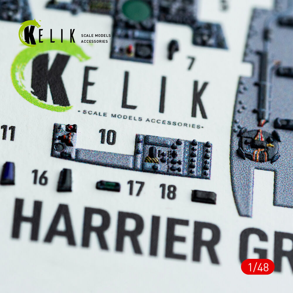 Harrier GR1/GR3 interior 3D decals for Kinetic kit