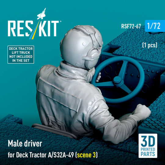 Male driver for Deck Tractor A/S32A-49 (scene 3) (1 pcs) (3D Printed)