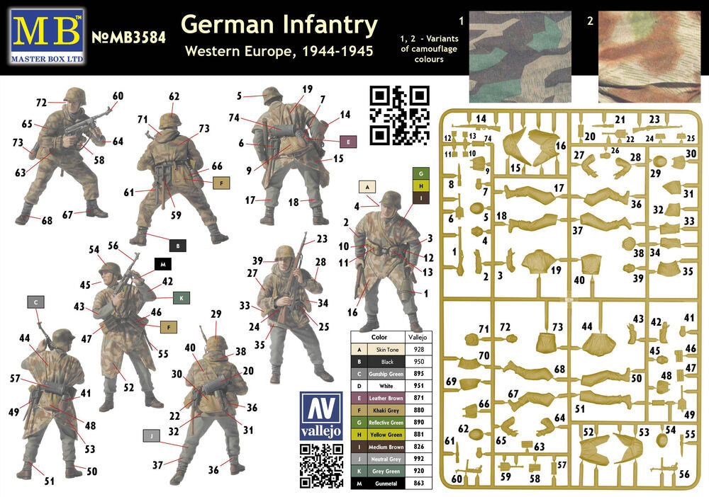 German Infantry, Western Europe, 1944-45