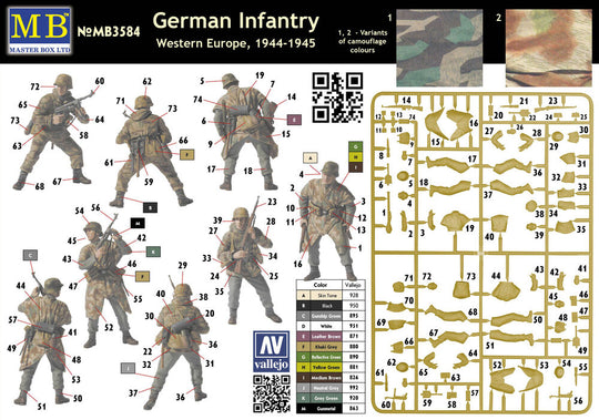 German Infantry, Western Europe, 1944-45
