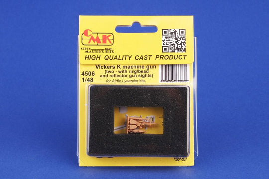 Vickers K machine gun (two - with ring/bead and reflector gun sights) for Airfix