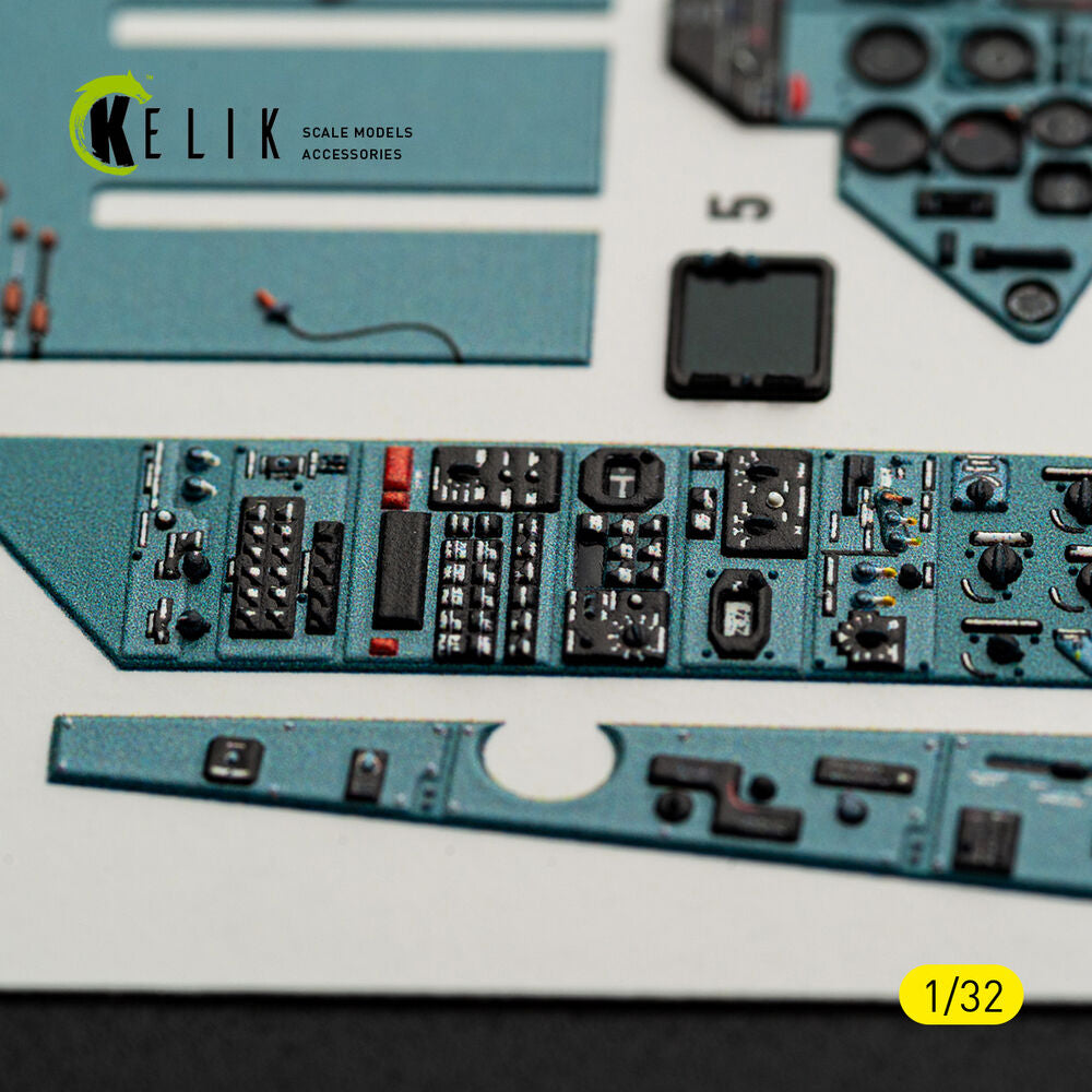 SU-27UB Flanker C - interior 3D decals for Trumpeter kit