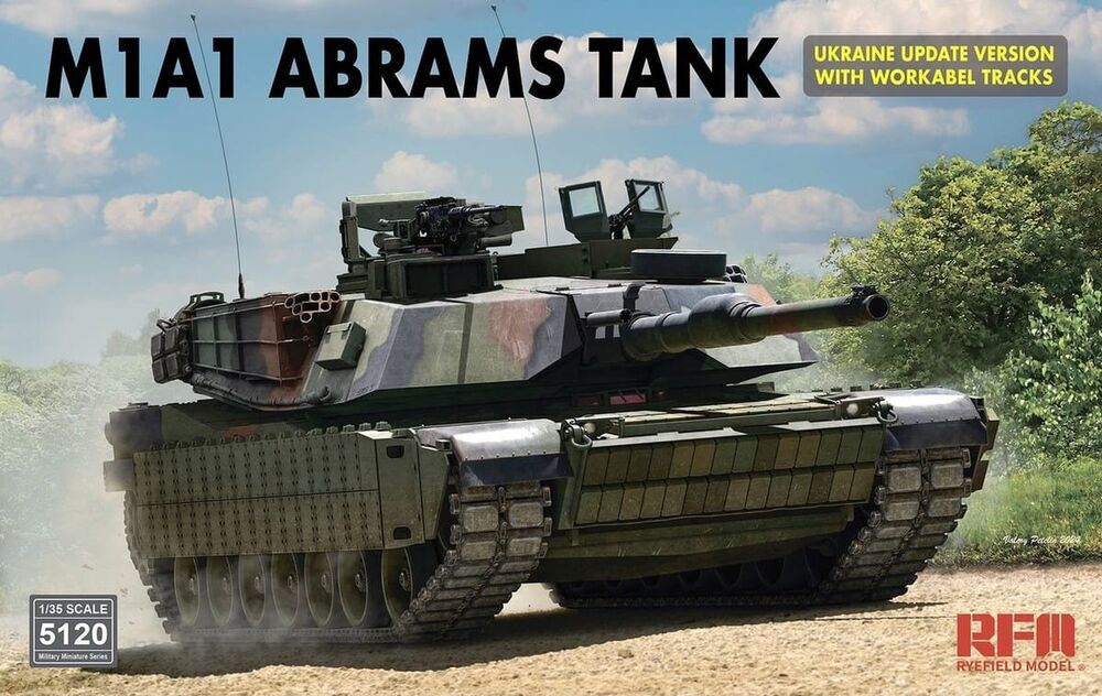 M1A1 Abrams Tank Ukraine Update Version with Workable Tracks
