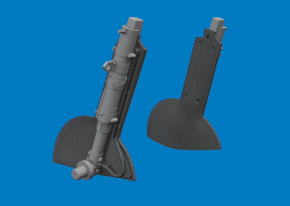 Spitfire Mk.Vc undercarriage legs PRINT for Eduard