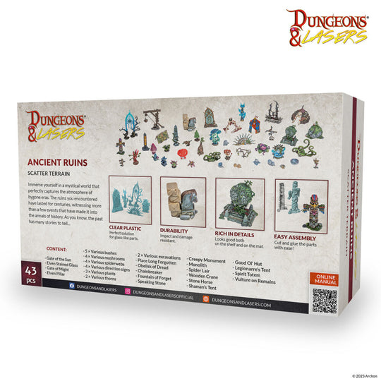 Dungeons & Lasers Expansion Set: ANCIENT RUINS SCATTER TERRAIN