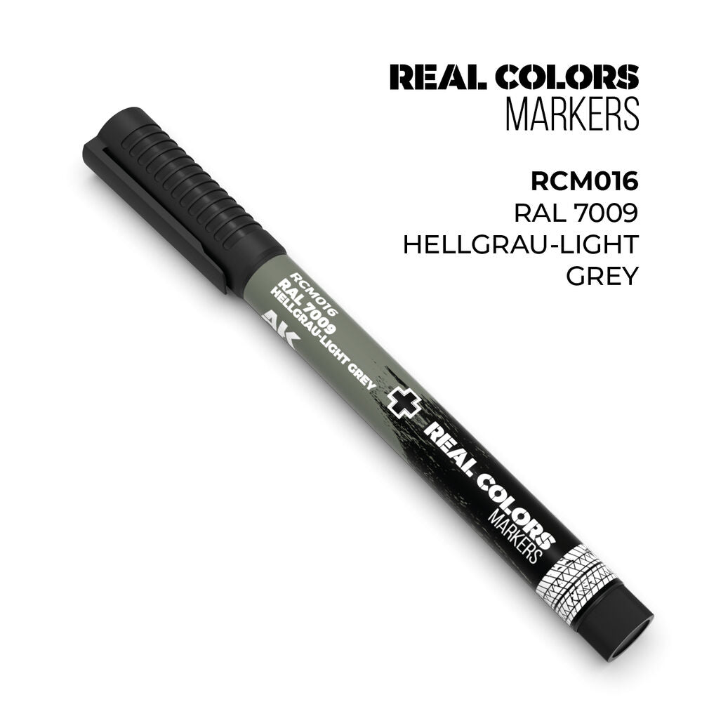 Real Colors Markers: RAL 7009 HELLGRAU-LIGHT GREY